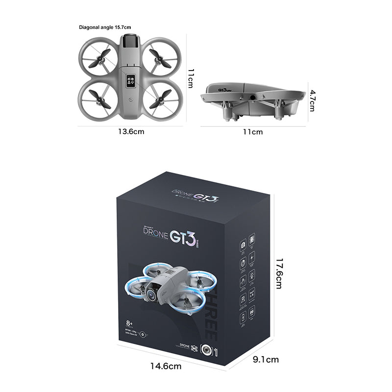 GT3 Drone 4K Aerial HD Photography Optical Flow Obstacle Avoidance UAV Brushless Drone