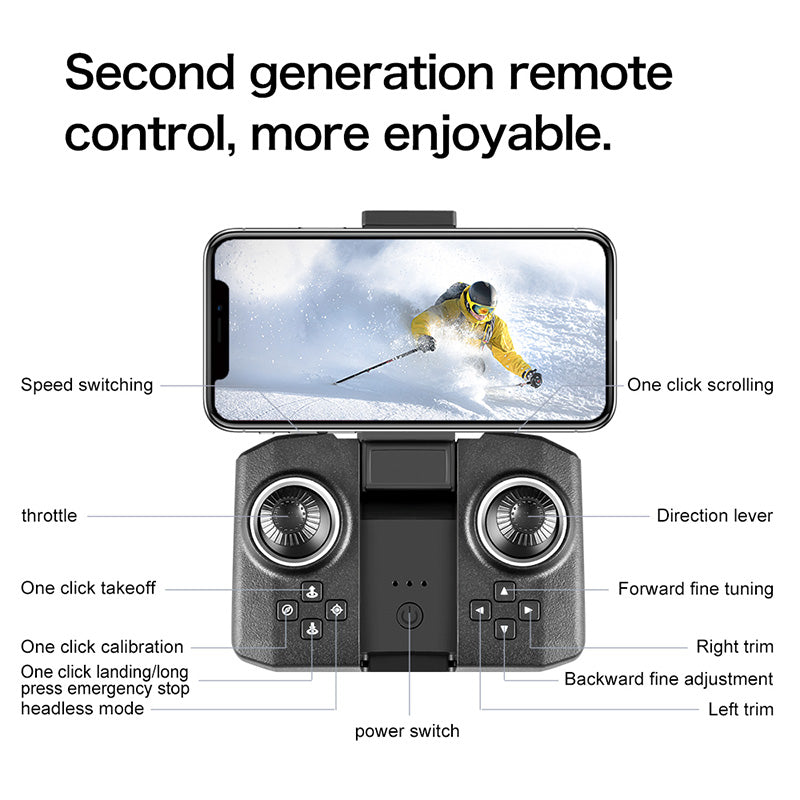 XD1 Mini Drone 4K Professional 8K Dual Camera 5G WIFI Height Maintaining Four Sides Obstacle Avoidance RC Quadcopter