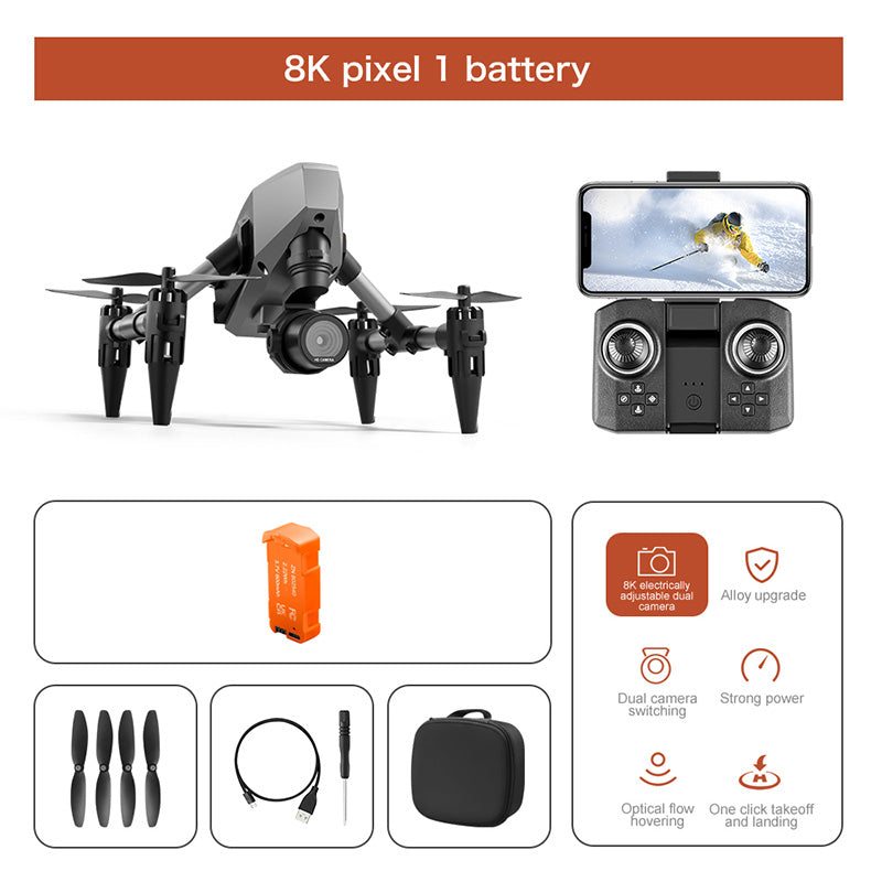 XD1 Mini Drone 4K Professional 8K Dual Camera 5G WIFI Height Maintaining Four Sides Obstacle Avoidance RC Quadcopter